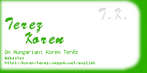 terez koren business card